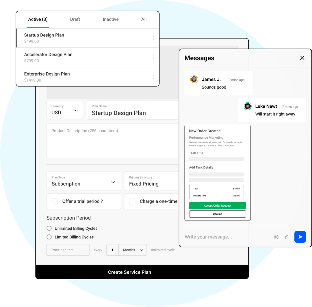 Everything an independent expert needs to sell, deliver, and retain clients in Retainr